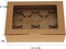 50 Pack Kraft Cupcake Box with Insert and Window Hold 6 Standard Cupcake, Food Grade Cupcake Carrier Container, Brown Bakery Box for Pastry, Cookies, Small Cake, Desserts Treat.